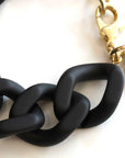 Flat Chain Bracelet Matt Black - Vanessa Baroni