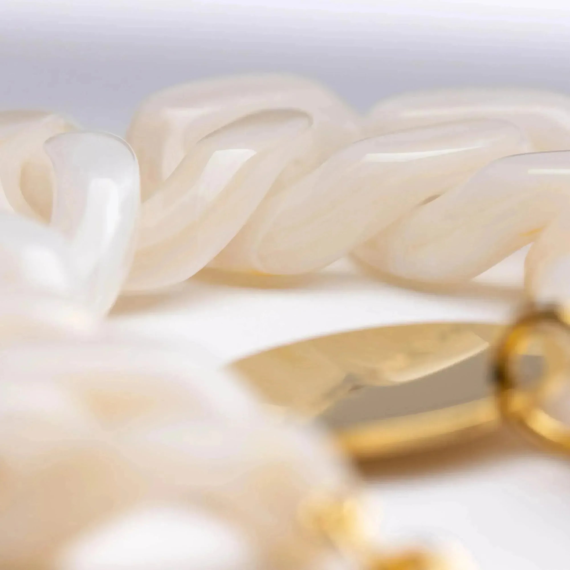 Flat Chain Bracelet Pearl Marble - Vanessa Baroni