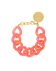 Flat Chain Bracelet Campari Orange - Vanessa Baroni