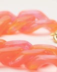Flat Chain Bracelet Campari Orange - Vanessa Baroni