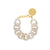 Flat Chain Bracelet White Marble - Vanessa Baroni