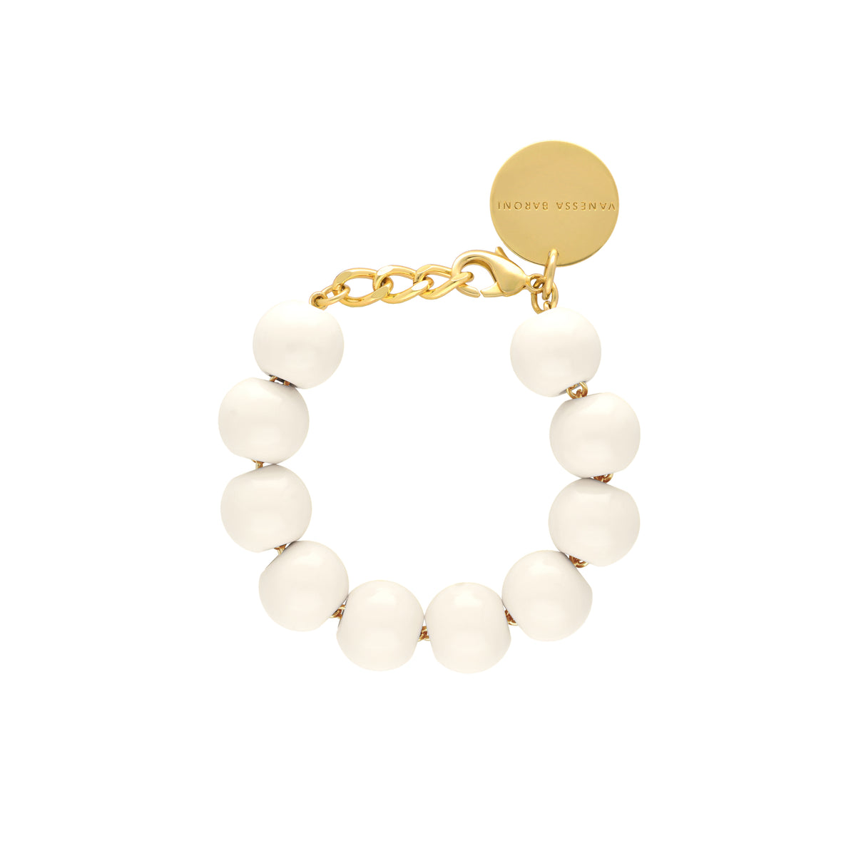 Beads Bracelet Off White