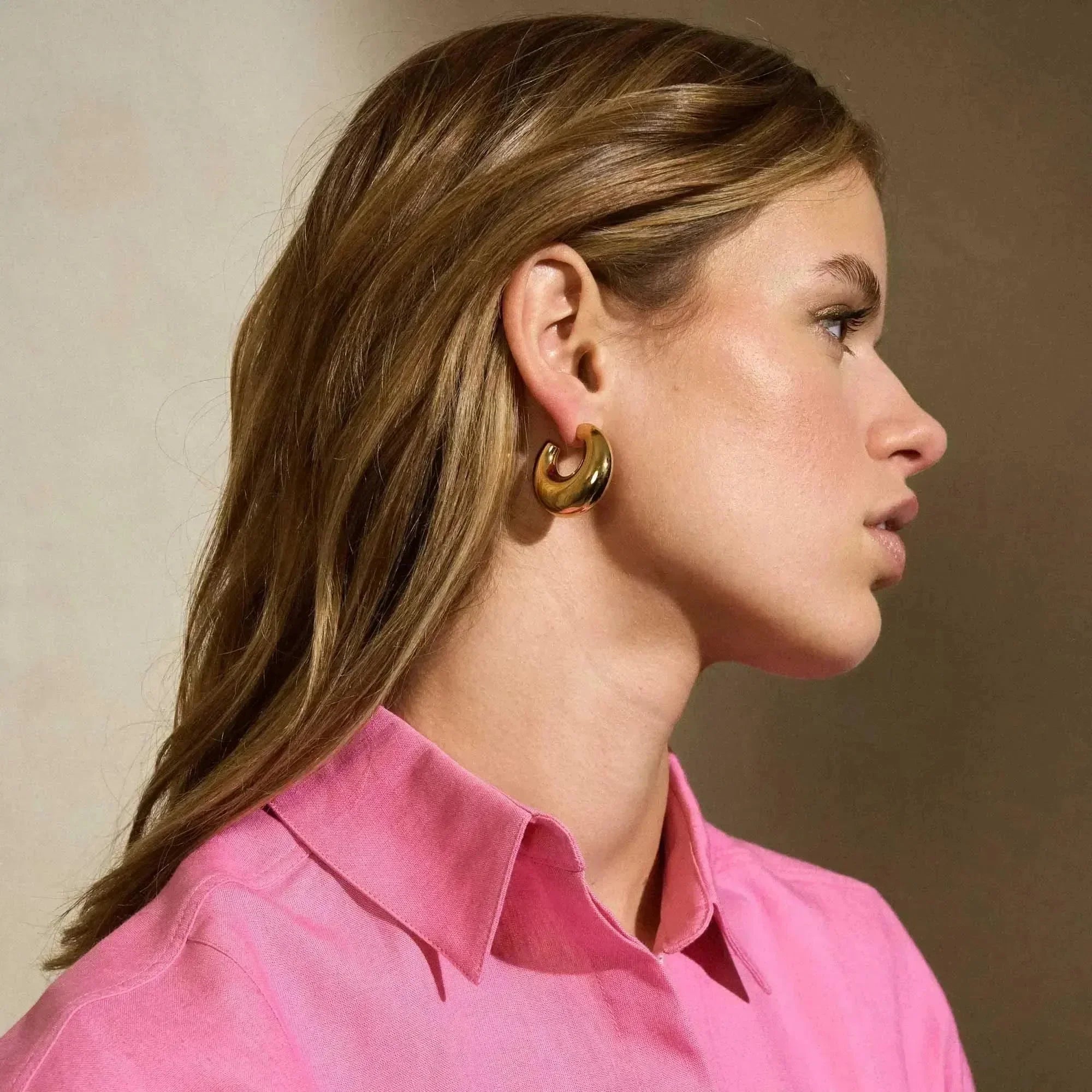 Moon Earring Gold - Vanessa Baroni