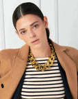 BIG Flat Chain Necklace Gold - Vanessa Baroni