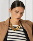 BIG Flat Chain Necklace Gold - Vanessa Baroni