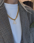 Letter Necklace gold A