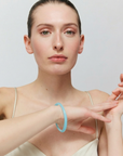 Thin Loop Bangle opaline blue