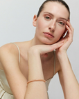 Thin Aurora Bangle blush marble