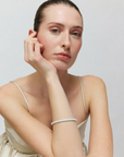 Thin Aurora Bangle cloud marble