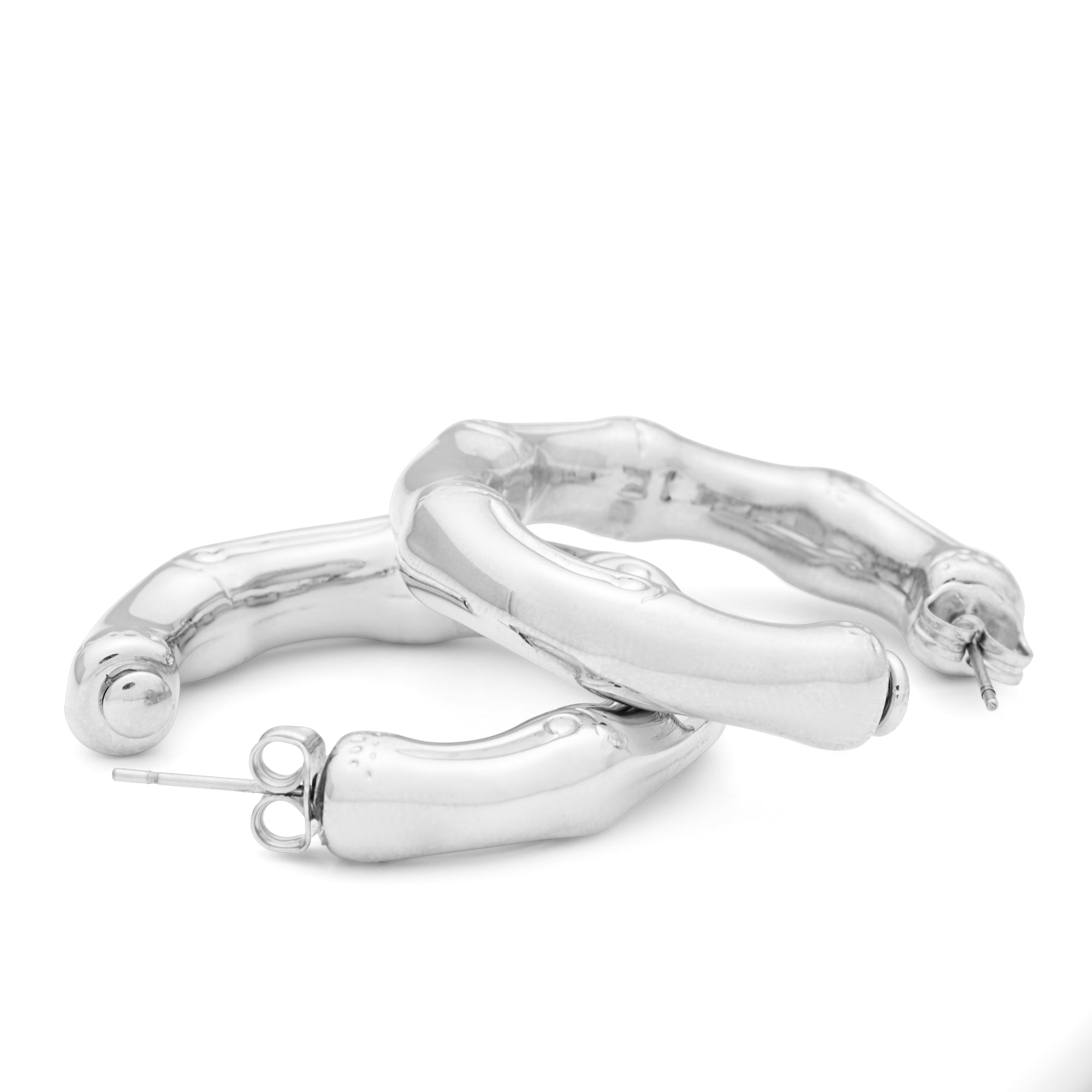 Bamboo Small Earring Silver