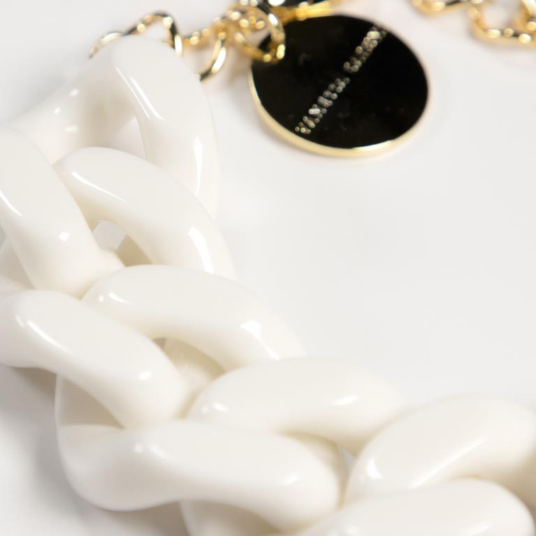 Flat Chain Necklace Off White