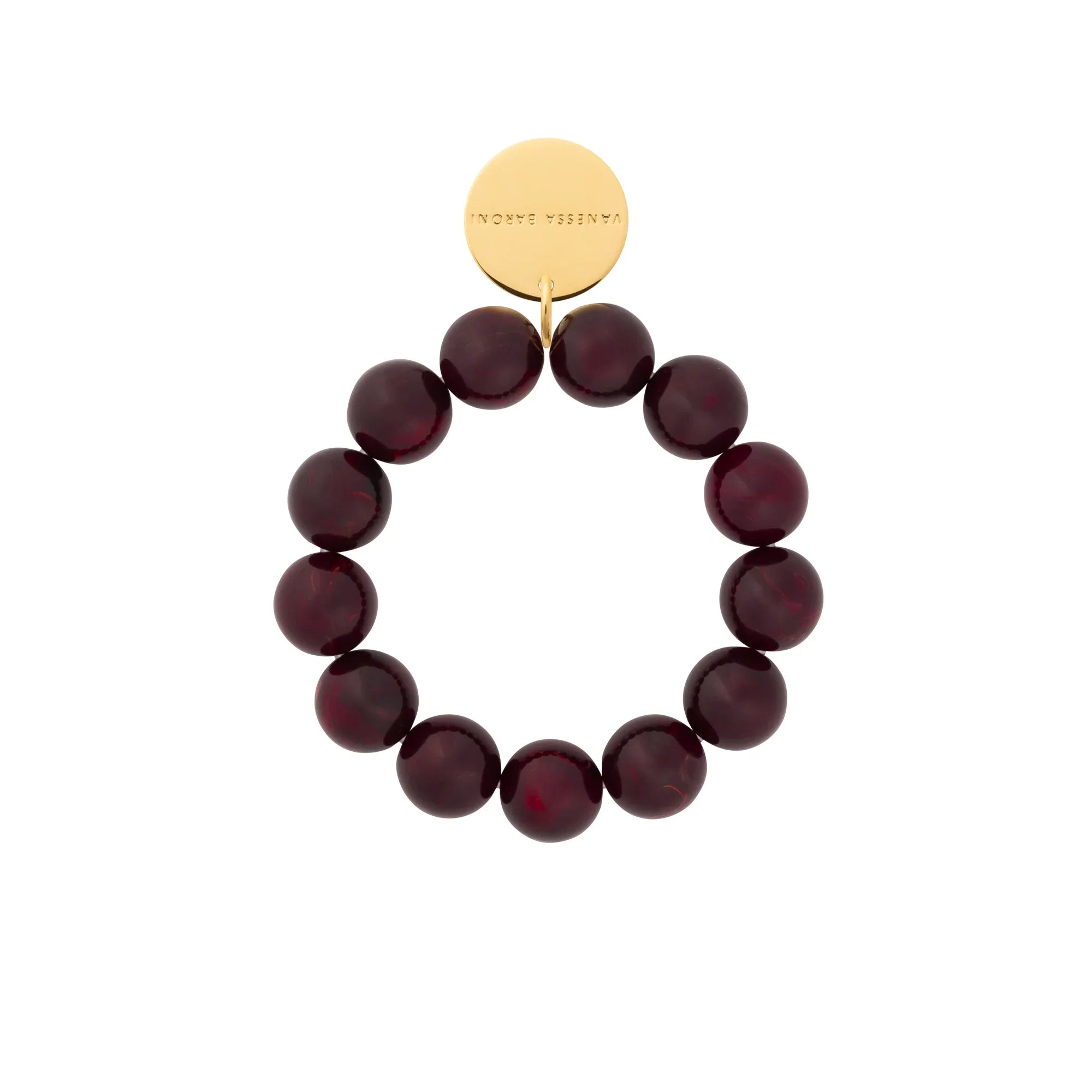 Beads Flex Bracelet bordeaux marble