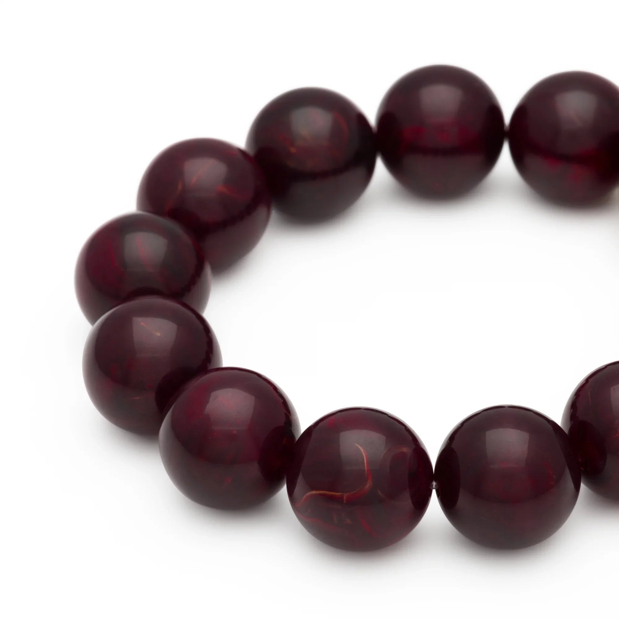 Beads Flex Bracelet bordeaux marble
