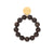 Beads Flex Bracelet dark brown marble