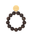 Beads Flex Bracelet dark brown marble
