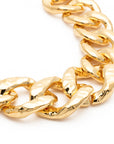 Big Hammered Necklace gold
