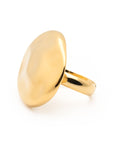 Big Hammered Ring gold
