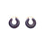 Circlet Earring aubergine marble