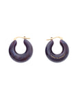 Circlet Earring aubergine marble