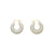 Circlet Earring snow green marble