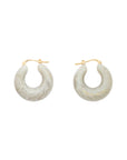 Circlet Earring snow green marble