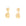 Double Nugget Earring Gold