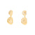 Double Nugget Earring Gold