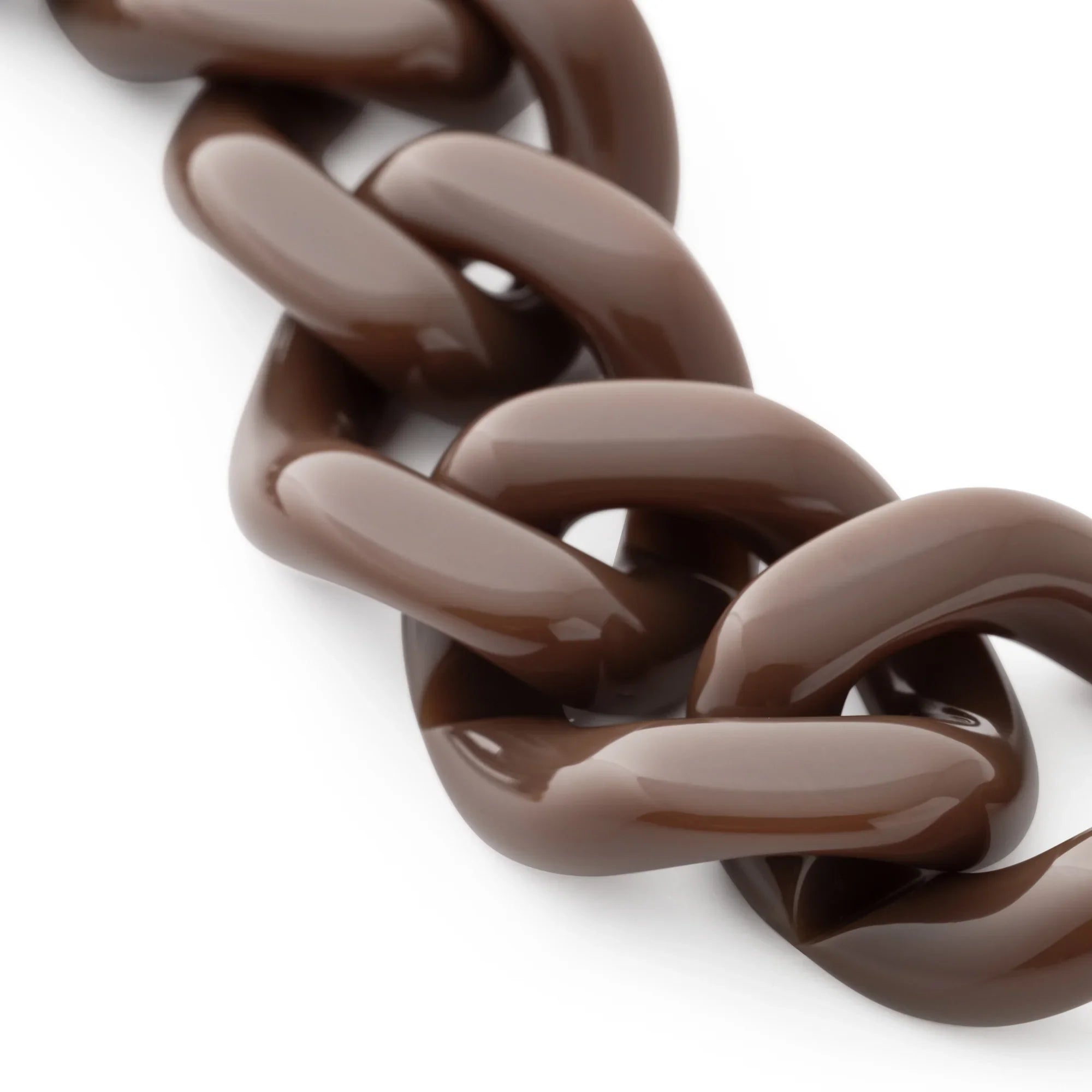 Flat Chain Bracelet chocolate brown