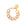 Flat Chain Bracelet creme brulee marble