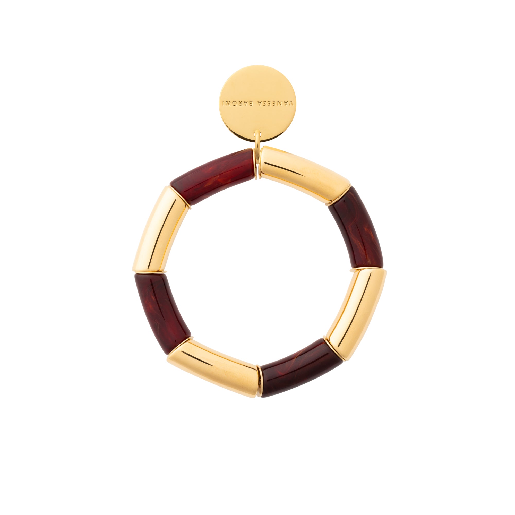 Flex Bracelet gold - bordeaux marble