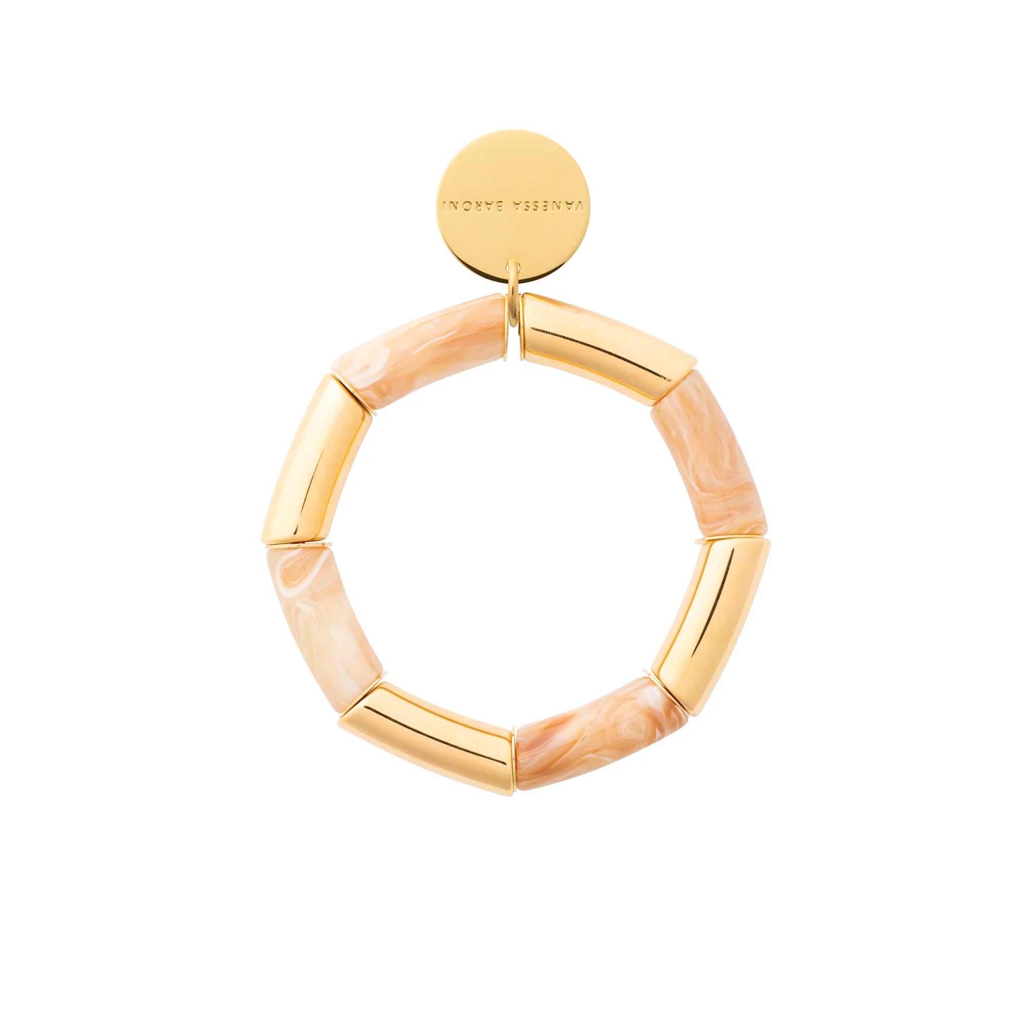 Flex Bracelet gold - creme brulee marble