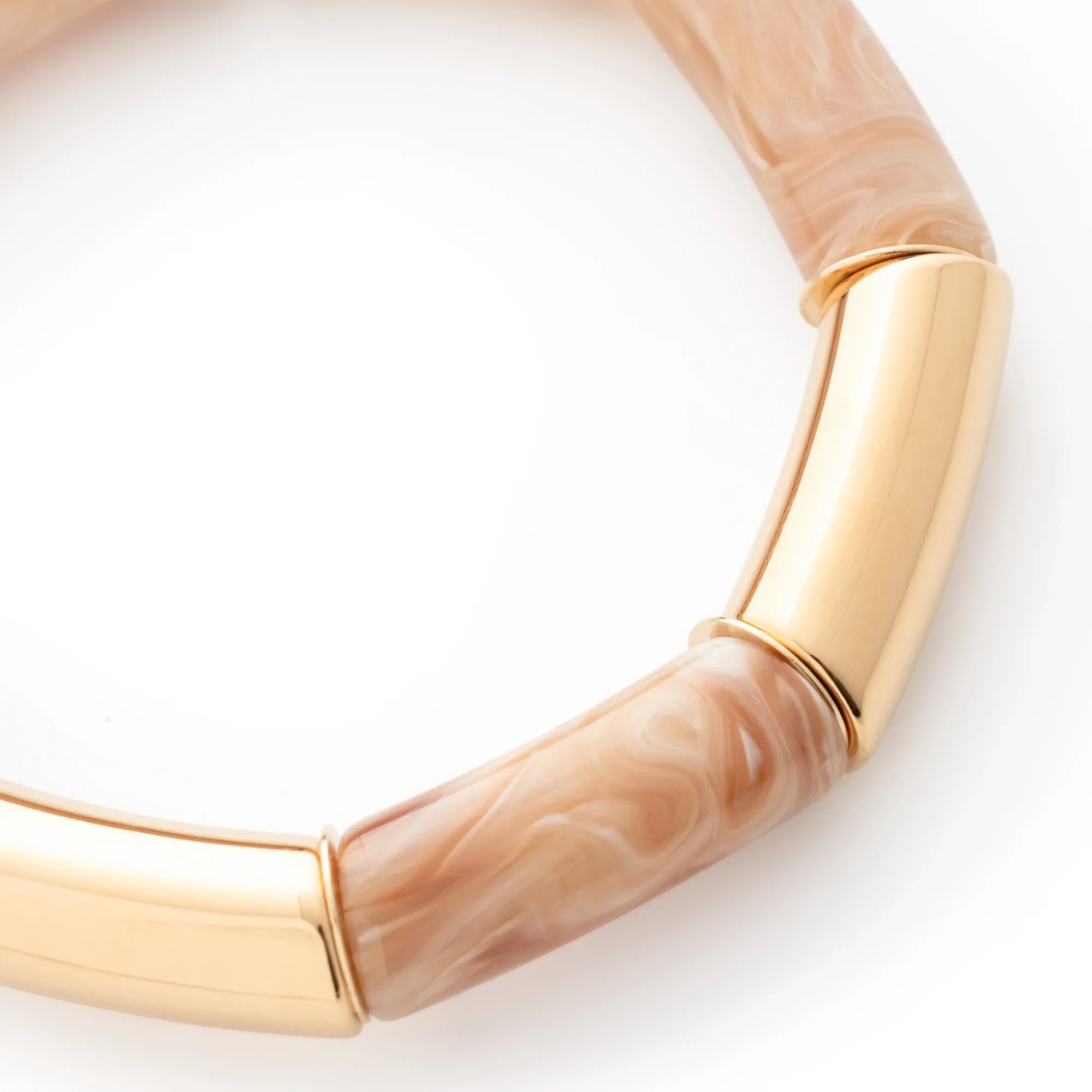 Flex Bracelet gold - creme brulee marble