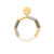 Flex Bracelet with Pearl light olive - snow green marble