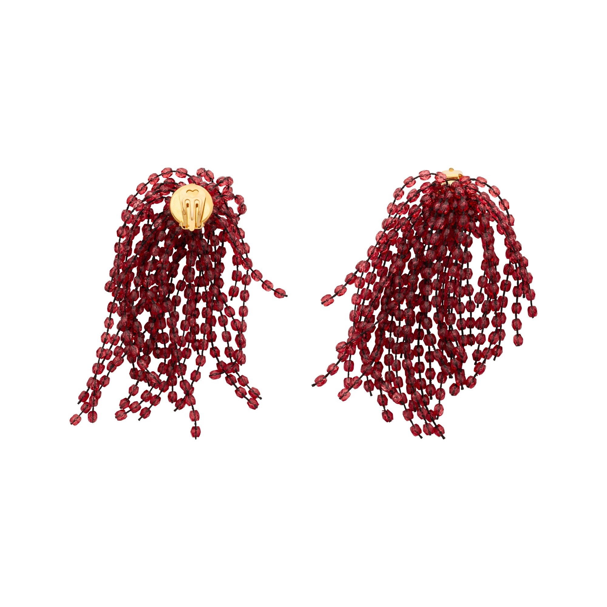 Fringe Earring bordeaux