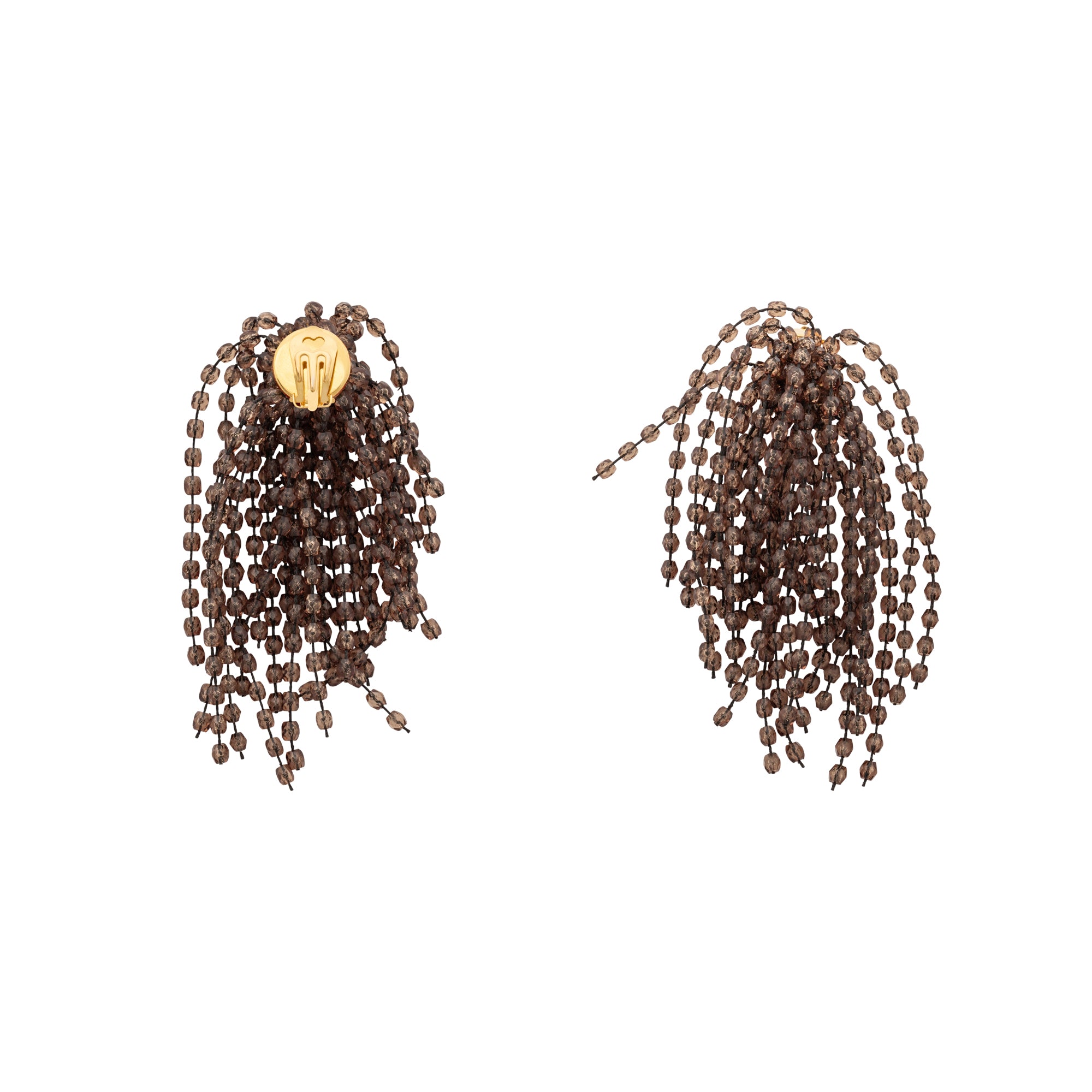Fringe Earring brown