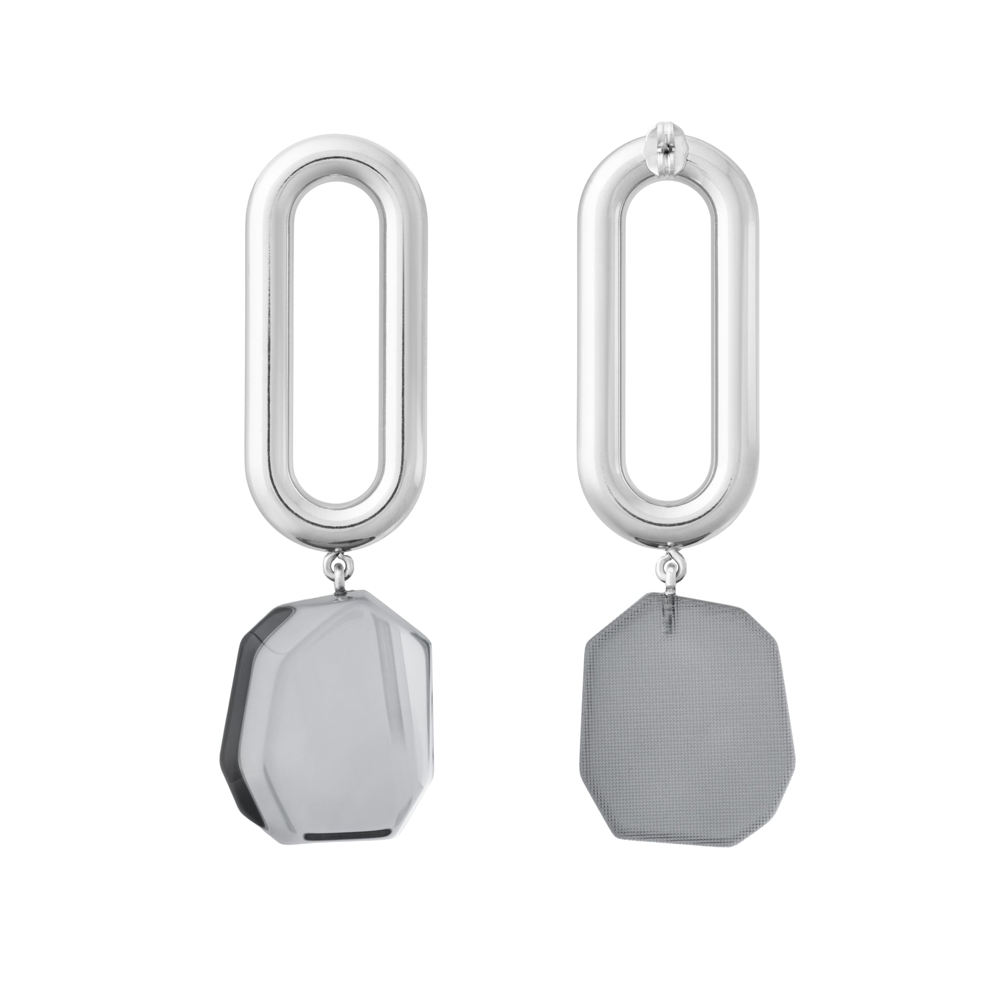 Galaxy Bold Link Earring silver