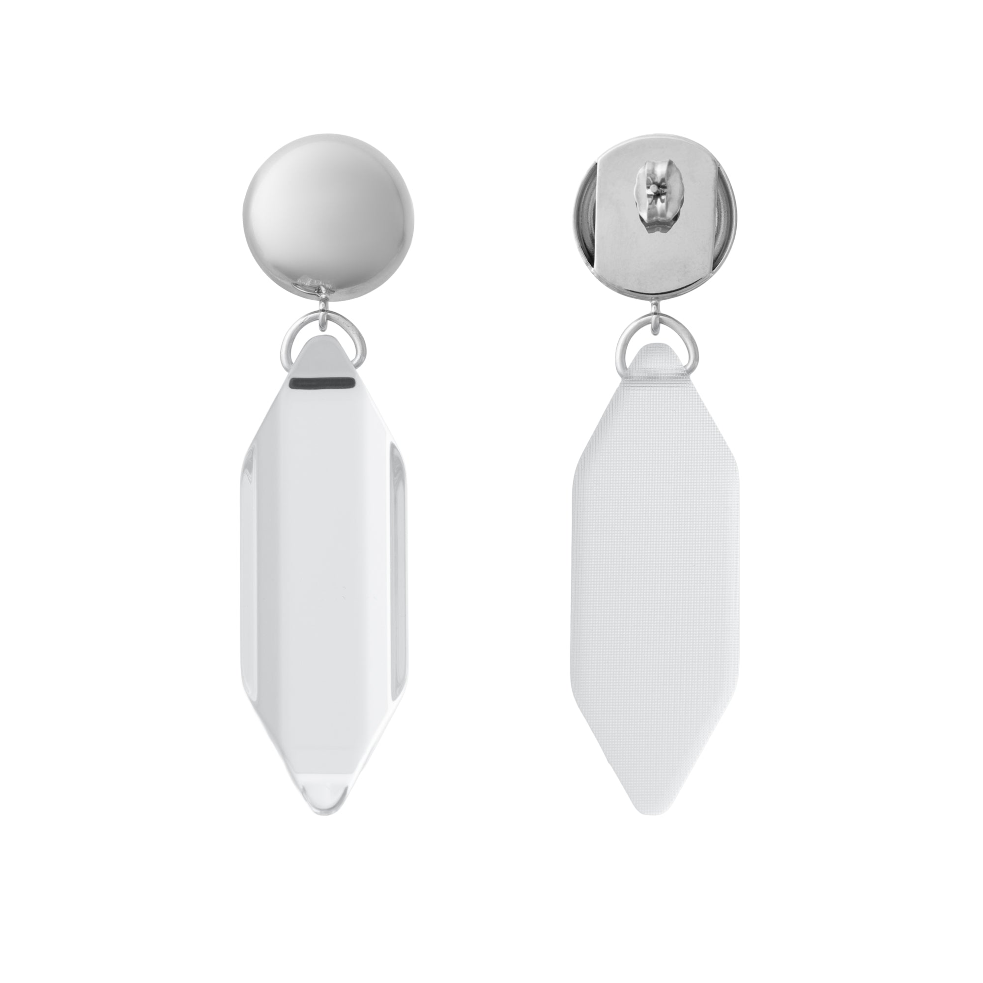 Galaxy Drop Earring silver clear