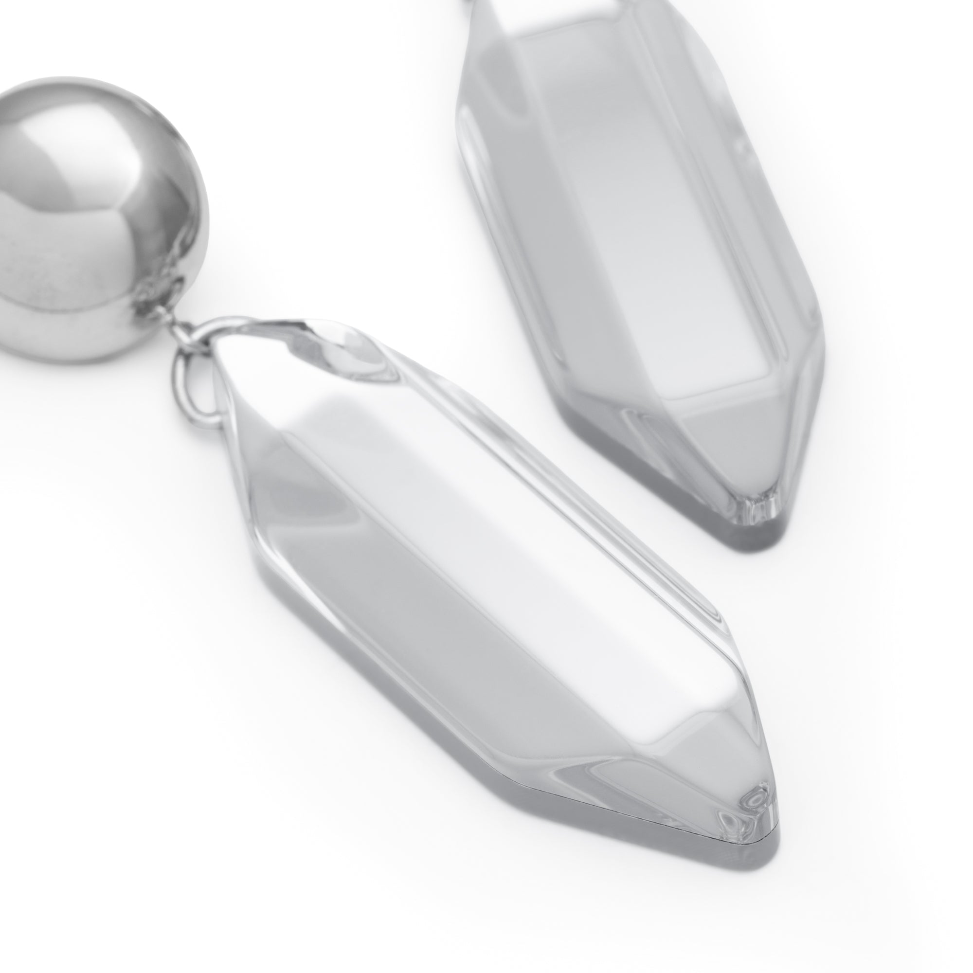 Galaxy Drop Earring silver clear