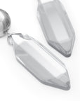 Galaxy Drop Earring silver clear