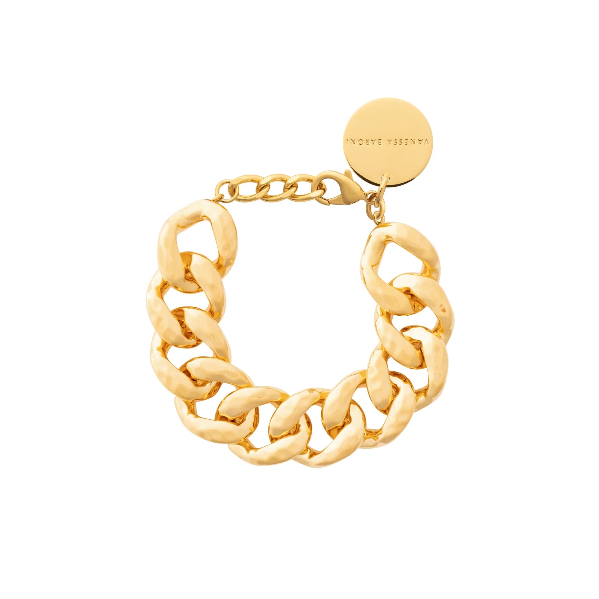 Hammered Bracelet gold