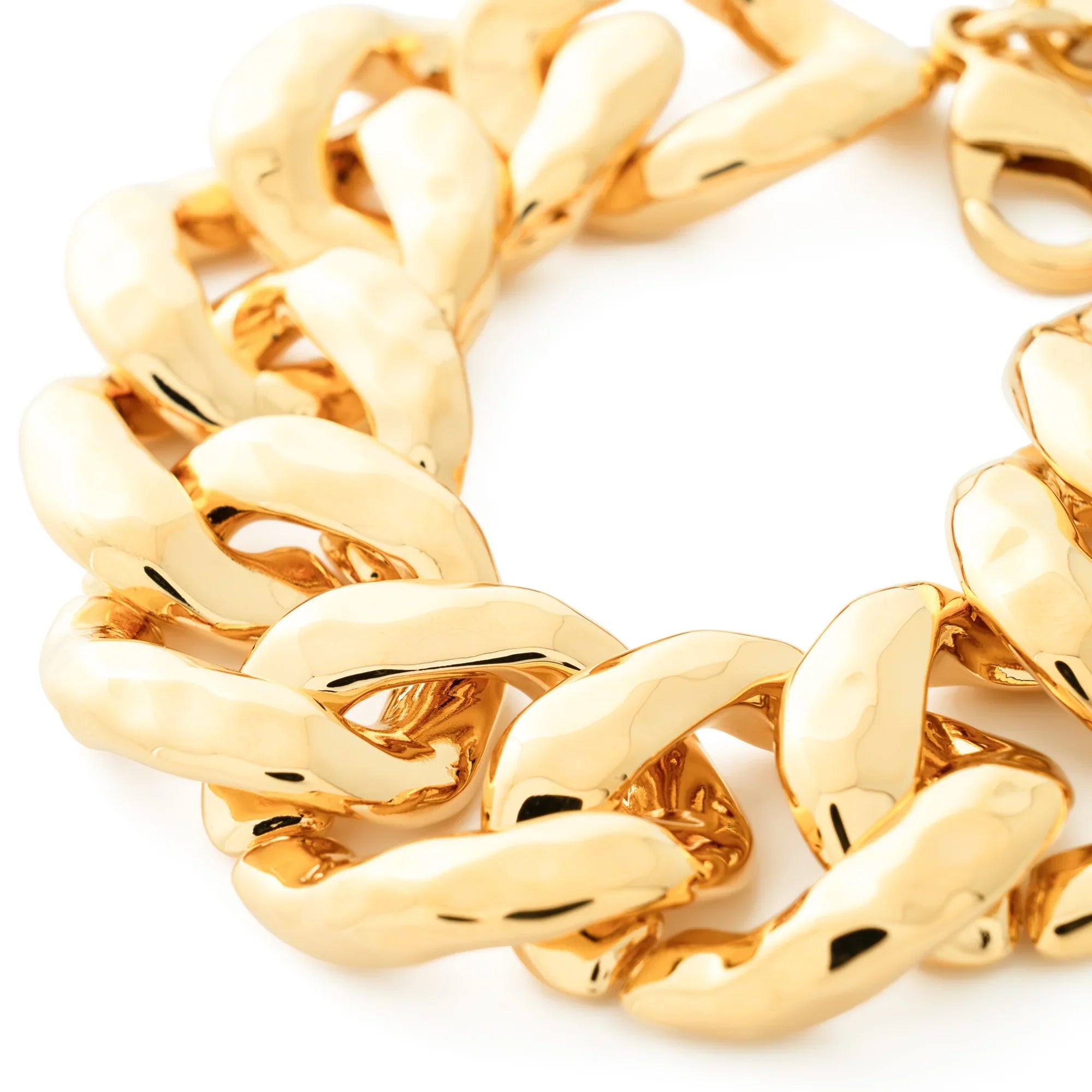 Hammered Bracelet gold