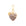 Heart Key Chain Charm biancone marble