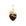 Heart Key Chain Charm bordeaux marble