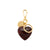 Heart Key Chain Charm bordeaux marble