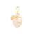 Heart Key Chain Charm pearl marble