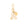 Letter Key Chain Charm gold A