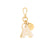 Letter Key Chain Charm gold A