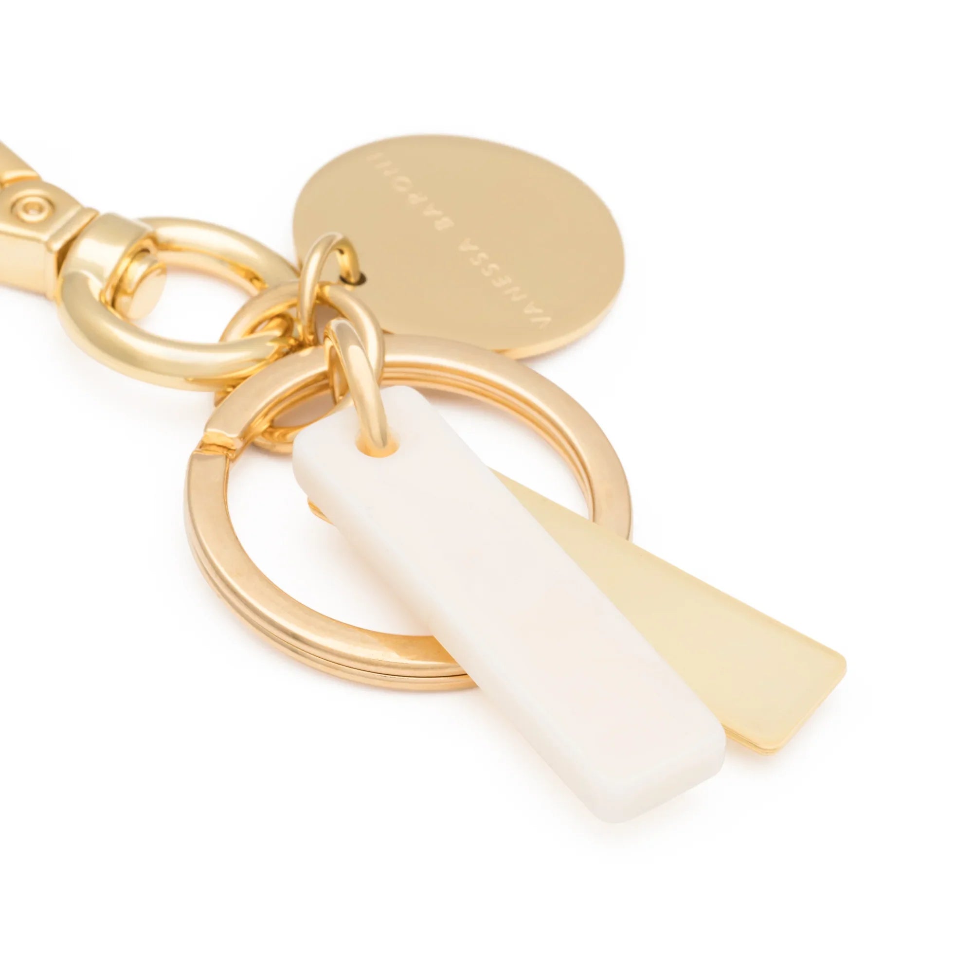 Letter Key Chain Charm gold I