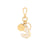 Letter Key Chain Charm gold J