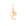Letter Key Chain Charm gold L